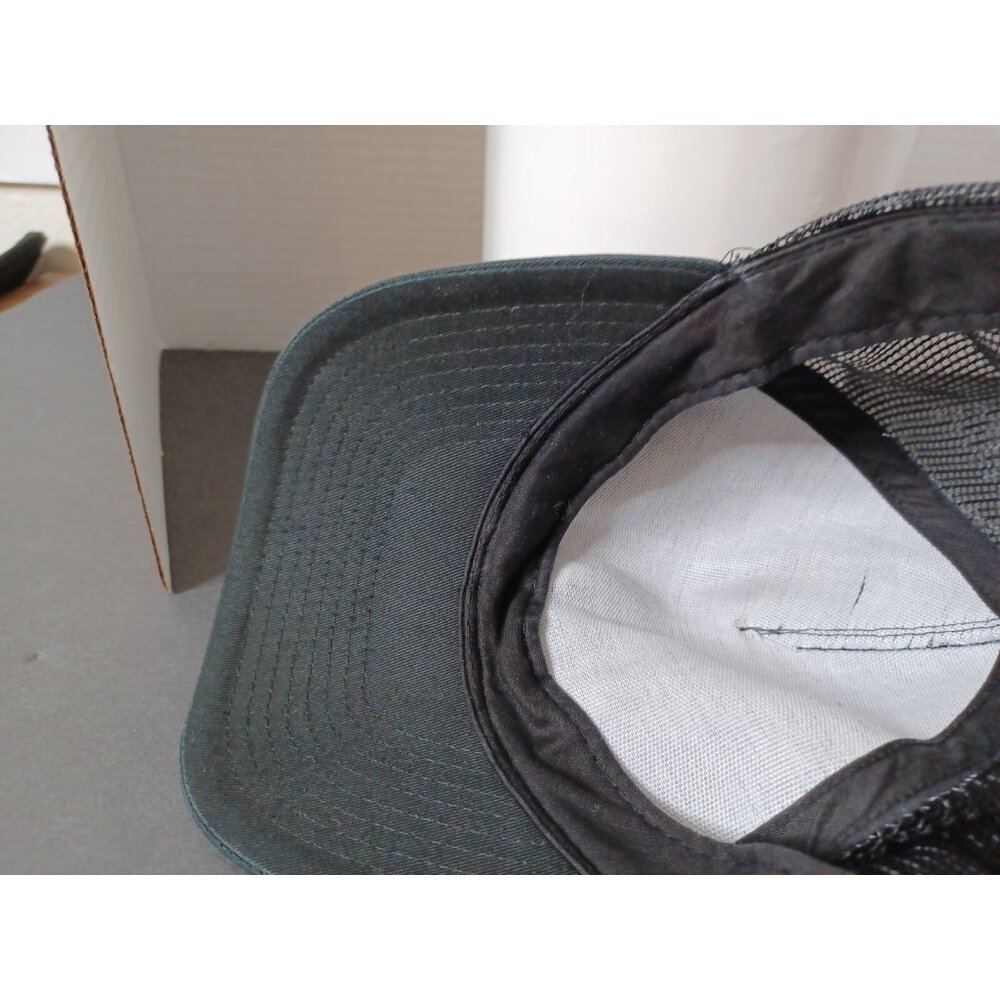 Vintage Fisherman's Excuses Black Hat Trucker Mesh Snapback Rope 90s Cap - Picture 6 of 8